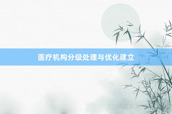 医疗机构分级处理与优化建立